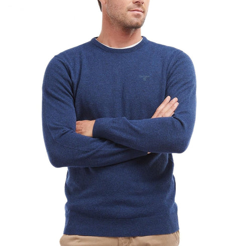 Barbour Pullover Maglia Uomo Essential in lana Blu - Francavilla Moda